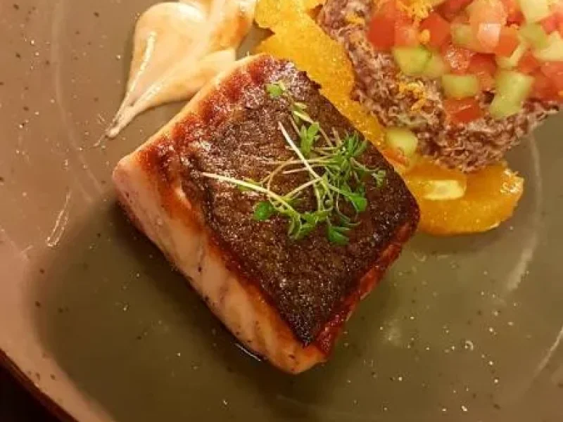 Zalmgerecht met groenten